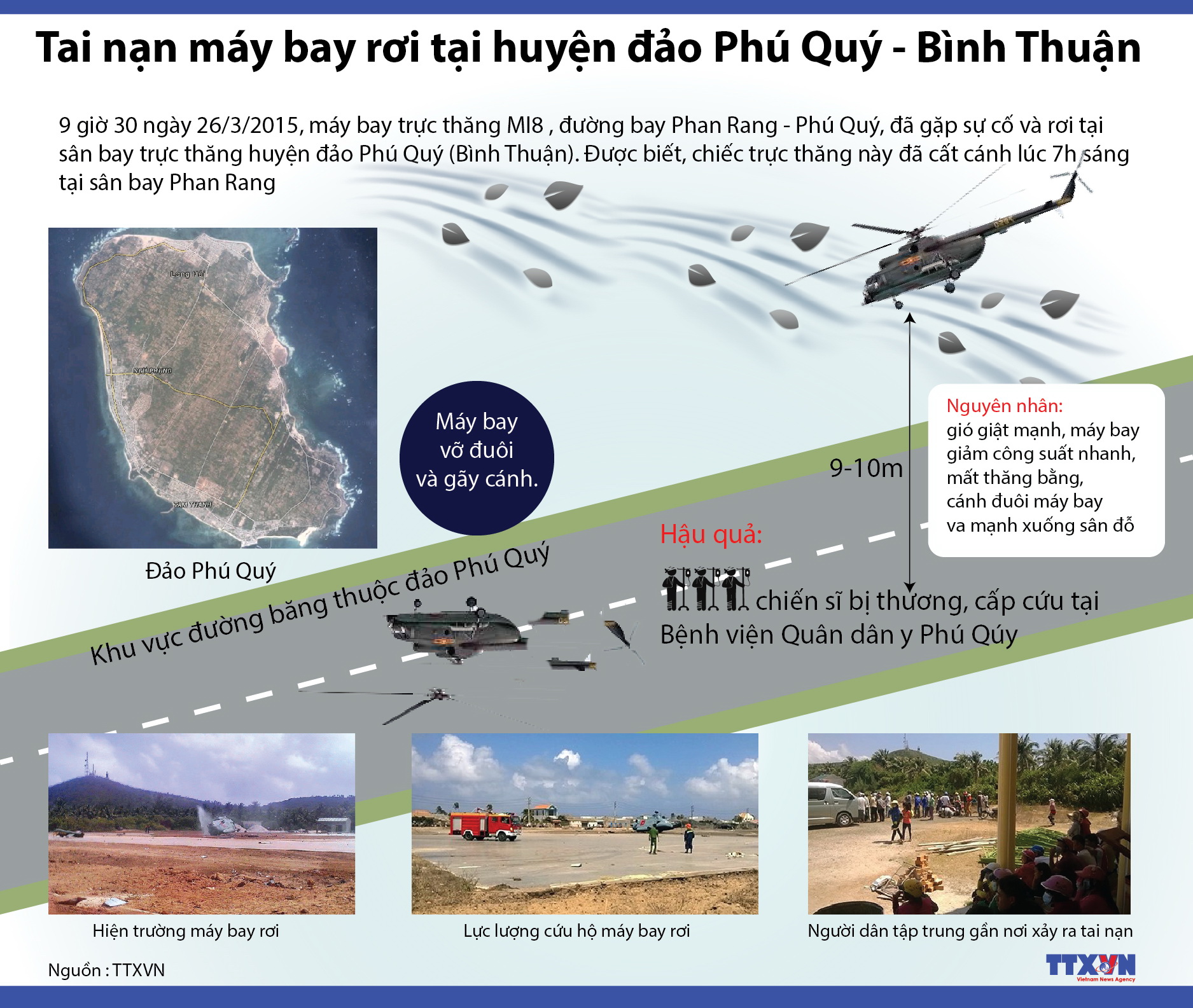 Tai nạn máy bay rơi tại huyện đảo Phú Quý (Bình Thuận)